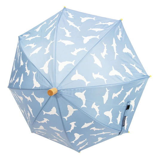 Umbrella - Colour Change Shark - Blue