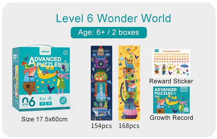 Mideer Advanced Puzzle Level 6 Wonder World