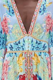 Kimono Sleeve Dress With Shirring Detail (Go Stag)