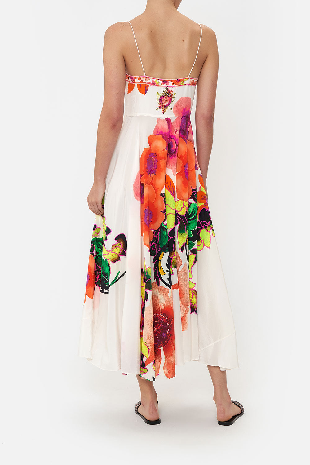Long Dress With Tie Front (Pretty As A Poppy)