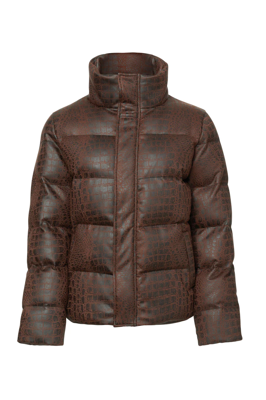 Croc Illusion Jacket - Chocolate